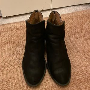 Qupid Black Heeled Boots Sz 9